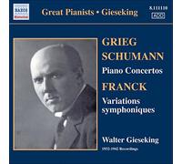 Edvard Grieg - SCHUMANN : Concerto pour piano / GRIEG : Concerto pour piano / FRANCK : Variations symphoniques