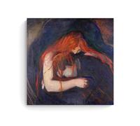 Edvard Munch Impression sur toile de qualité supérieure Motif vampire 30 x 30 cm
