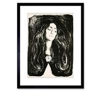 Edvard Munch The Brooch Sketch Framed Art Print F97X10298