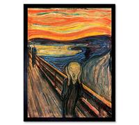 Edvard Munch The Scream Old Master Painting Wall Art Print Mur Encadré Décor 30 x 41 cm