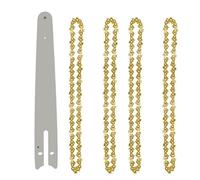 EdvenA 7 pièces 8 Pouces Mini chaînes de tronçonneuse en Acier tronçonneuses électriques Accessoire Plaque de Guidage chaînes Remplacement Mini chaînes de tronçonneuse
