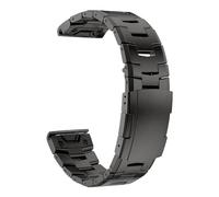 EDVENA Bracelet de montre en titane QuickFit 26 mm compatible avec Garmin Fenix 7X 7 6 6X Pro 5X Plus Mk2 Bracelet en métal 22 mm Epix Gen 2 MARQ 955 D2 G1(Dark Gray,QuickFit 26mm)