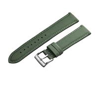 EDVENA Bracelet de montre en toile de voile véritable de qualité supérieure, 20 mm et 22 mm, double face, en nylon imperméable, à dégagement rapide, for le sport(Green,22mm)