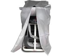 EDvkrgqx Housse for Appareil d'exercice 210D | Noir et argent, 80-117x60-97x150-168cm, tapis roulant elliptique : pliable 210D
