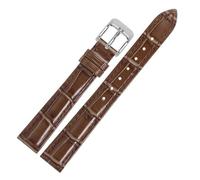 EDVTK35 10 12 13 14 15 16 17 18 19 20 22MM Bracelet De Montre En Cuir Véritable Grain Bambou Fermoir À Boucle Ardillon Hommes Femmes Ceinture(Elephant,19mm)