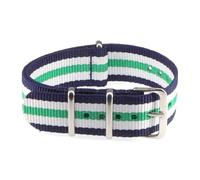 EDVTK35 16mm18mm 20mm 22mm tissu en Nylon accessoires de ceinture boucles de ceinture bandes noir 20mm bracelet de montre(65,22mm)