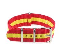 EDVTK35 16mm18mm 20mm 22mm tissu en Nylon accessoires de ceinture boucles de ceinture bandes noir 20mm bracelet de montre(42,18mm)