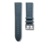EDVTK35 Bandes de montre en cuir véritable Bracelet Libération rapide Black veau remplacement Strap compatible avec des femmes hommes 18 20mm 22mm(Celestial Teal,22mm)