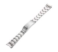EDVTK35 Bracelet de montre 20 mm 21 mm compatible avec Daytona Oyster Perpetual Submariner Seiko NH35, bracelet en acier inoxydable massif(Brushed silver,21mm)