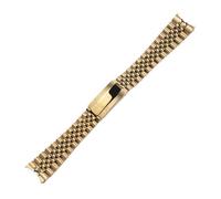 EDVTK35 Bracelet De Montre En Acier Inoxydable For Hommes, 20mm 21mm, Interface Arc, Métal, Argent, Or, Compatible Avec Oyster Perpetual Datejust(Gold,21MM_WITH LOGO)