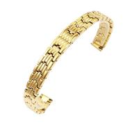EDVTK35 Bracelet De Montre En Acier Inoxydable Solide, Compatible Avec Armani, Bracelet De Montre De Petite Taille For Femmes, Compatible Avec La Ceinture En Maille 6mm 8mm 10mm(LR-G01-Gold,14mm)