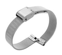 EDVTK35 Bracelet De Montre En Acier Inoxydable Solide, Compatible Avec Armani, Bracelet De Montre De Petite Taille For Femmes, Compatible Avec La Ceinture En Maille 6mm 8mm 10mm(ML-D4-Steel,15mm)