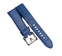 EDVTK35 Bracelet De Montre En Cuir Véritable De 22 Mm For Homme Compatible Avec Montblanc Star 36065 Wtach Band Ceinture Bracelet Marron Noir Bleu(Blue)