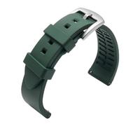 EDVTK35 Bracelet De Montre Sport En Silicone, Bracelets En Caoutchouc Imperméables Compatibles Avec Rolex Water Ghost 18mm 19mm 20mm 21mm 22mm 24mm(Green,20MM_GOLD BUCKLE)