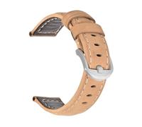 EDVTK35 Bracelet de montre tendance en cuir véritable huilé et ciré, 19 mm, 20 mm, 21 mm, 22 mm, 23 mm, 24 mm, marron, bleu, noir(Crazy horse brown1,22mm)