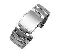 EDVTK35 Bracelet En Acier Inoxydable Compatible Avec Diesel DZ4318 DZ4323 DZ4283 DZ4309 Bracelet De Montre De 26 Mm(Silver)