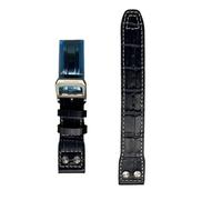 EDVTK35 Bracelet en cuir véritable 20/21/22mm, accessoires compatibles avec le bracelet de montre Big Pilot's IW328201 IW377709(Blue-2,21MM NO LOGO_ROSE GOLD BUCKLE)