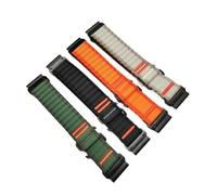 EDVTK35 Bracelet en nylon 26 mm/22 mm compatible avec Garmin Fenix 8 E, 7, 7X, 6, 6X, 5, 5X, bracelets sport compatibles avec Forerunner 965, 955, 970 et Tactix 8.(Black Green,QuickFit 26mm)