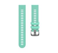 EDVTK35 Bracelet en silicone de sport style officiel à dégagement rapide 20 mm compatible avec le bracelet montre Garmin Forerunner 55 158 245 245M 645(Teal,For Forerunner 55)