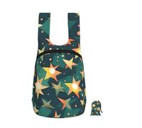 EdWal Atomic Stars Sac à dos de randonnée léger et pliable Motif imprimé rétro Pour le travail et la salle de sport