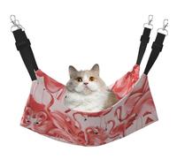 EdWal Flamingo1 Hamac de couchage doux pour chat à suspendre dans une cage, lit réglable pour petits animaux