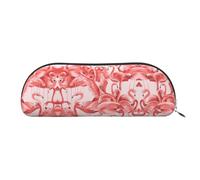 EdWal Flamingo1 Trousse de maquillage avec imprimé - Trousse à crayons élégante pour femme - Trousse de maquillage de voyage, Argenté., Taille unique, Trousse de toilette