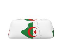 EdWal Grande trousse à crayons avec drapeau de l'Algérie - Grande trousse à crayons - Trousse de maquillage pour bureau, école, école, doré, Taille unique, Trousse de toilette