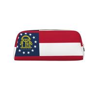 EdWal Grande trousse à crayons avec imprimé drapeau de l'État de Géorgie - Trousse à crayons - Pour bureau, école, maquillage, doré, Taille unique, Trousse de toilette