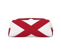 EdWal Grande trousse à crayons avec imprimé drapeau de l'État de l'Alabama - Trousse à crayons pour bureau, école, maquillage, doré, Taille unique, Trousse de toilette