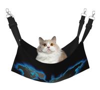 EdWal Hamac de couchage doux imprimé carte du monde hamac pour chat suspendu cage hamac lit animal domestique lit hamac lit réglable pour petits animaux