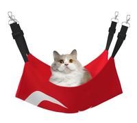 EdWal Hamac de couchage doux imprimé drapeau de la Turquie pour chat à suspendre dans une cage, hamac pour animal domestique lit réglable pour petits animaux
