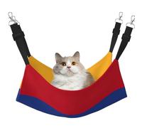 EdWal Hamac de couchage doux imprimé drapeau de l'Arménie pour chat à suspendre dans une cage, hamac pour animal domestique lit réglable pour petits animaux