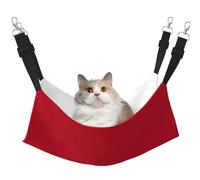 EdWal Hamac de couchage doux imprimé drapeau de Monaco pour chat à suspendre dans une cage, hamac pour animal domestique lit réglable pour petits animaux