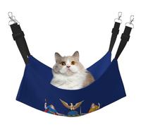 EdWal Hamac de couchage doux imprimé drapeau de New York pour chat à suspendre dans la cage, hamac pour animal domestique lit réglable pour petits animaux