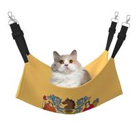 EdWal Hamac de couchage doux imprimé drapeau du New Jersey pour chat à suspendre dans une cage, hamac pour animal domestique lit réglable pour petits animaux