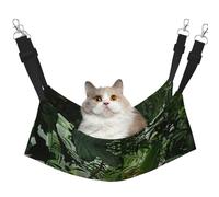 EdWal Hamac de couchage doux imprimé forêt tropicale jungle jungle hamac pour chat suspendu cage hamac lit animal domestique lit hamac lit réglable pour petits animaux