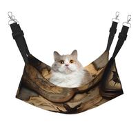EdWal Hamac de couchage doux pour chat avec boussole et carte du monde - Réglable - Pour petits animaux