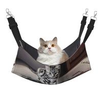 EdWal Hamac de couchage doux pour chat avec motif de gros tigre, hamac réglable pour petits animaux