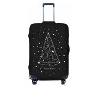 EdWal Housse de protection pour valise, motif pizza, motif constellation, lavable, anti-rayures, Noir , S
