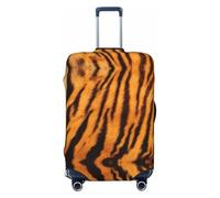 EdWal Housse de protection pour valise, motif tigre rayé, lavable, anti-rayures, Noir , L