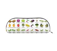 EdWal Introduction de divers sacs de maquillage imprimés de légumes, trousse à crayons, trousse à crayons élégante pour femmes, sac cosmétique de voyage, argenté, Taille unique, Trousse de toilette