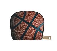 EdWal Porte-cartes de crédit imprimé sport basket-ball unisexe pour homme et femme porte-cartes en cuir fin, blanc, Taille unique