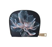 EdWal Porte-cartes en cuir avec imprimé floral 3D unisexe pour homme et femme, blanc, Taille unique