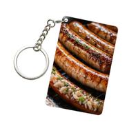 EdWal Porte-clés en acrylique imprimé Fast Food - Accessoires pour clés de voiture, sacs, pendentifs