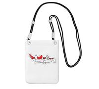 EdWal Sac à bandoulière imprimé carte drapeau indonésien pour femme, mini porte-monnaie pour téléphone, joli portefeuille pour téléphone, cadeau de randonnée, voyage, Noir , Taille unique