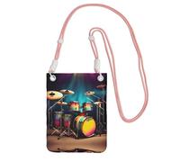 EdWal Sac à bandoulière imprimé cool pour femme, mini porte-monnaie pour téléphone, joli portefeuille pour téléphone, cadeau de randonnée, voyage, rose, Taille unique