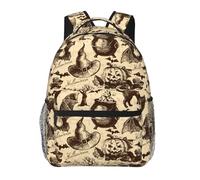 EdWal Sac à dos de randonnée pour ordinateur portable avec imprimé chapeau de sorcière pour homme et femme Sac à dos imperméable facile à nettoyer Sac de voyage