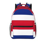 EdWal Sac à dos de randonnée pour ordinateur portable avec imprimé drapeau du Costa Rica pour homme et femme Sac à dos imperméable facile à nettoyer