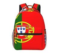 EdWal Sac à dos de randonnée pour ordinateur portable avec imprimé drapeau portugais pour homme et femme Sac à dos imperméable facile à nettoyer