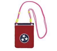 EdWal Tennessee Sac à bandoulière pour femme, mini porte-monnaie pour téléphone, joli portefeuille pour téléphone, pour randonnée, voyage, Fuchsia, Taille unique
